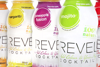 revel cocktail mixer bottle packaging